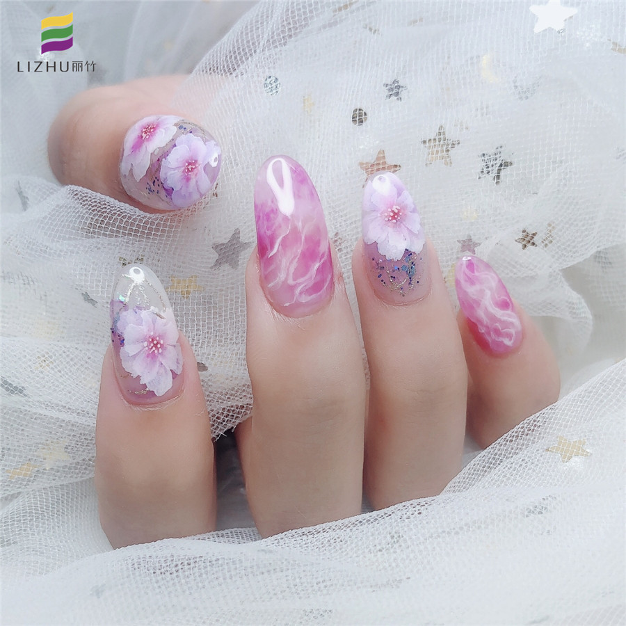 南美甲學校--“花樣年華”延長美甲作品