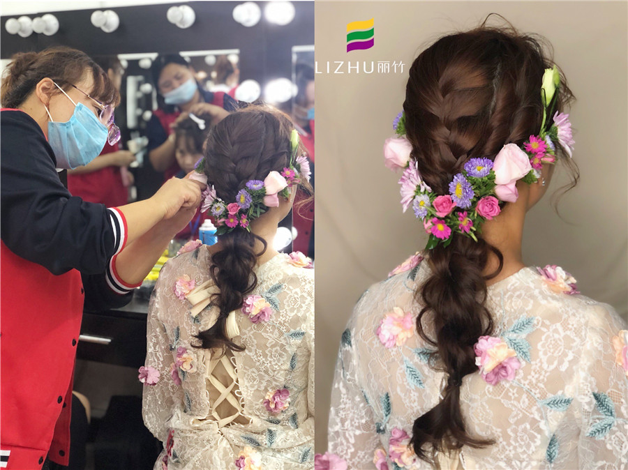 南寧化妝課堂：“鮮花”編發(fā)，做美美的鮮花新娘
