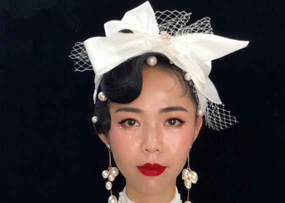 輕奢復(fù)古妝容，南寧化妝學(xué)校課堂作品