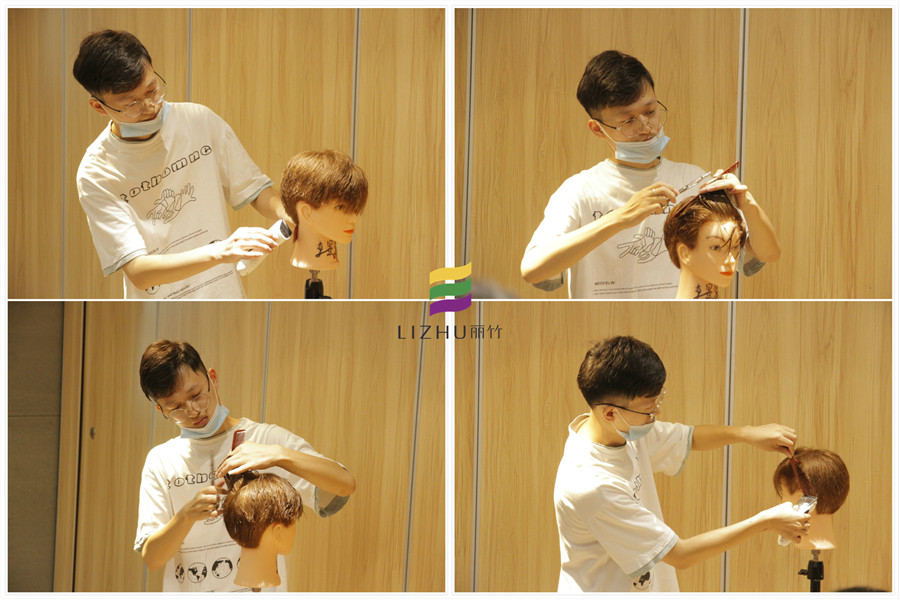 廣西美發(fā)學校：男士剪裁手法演示