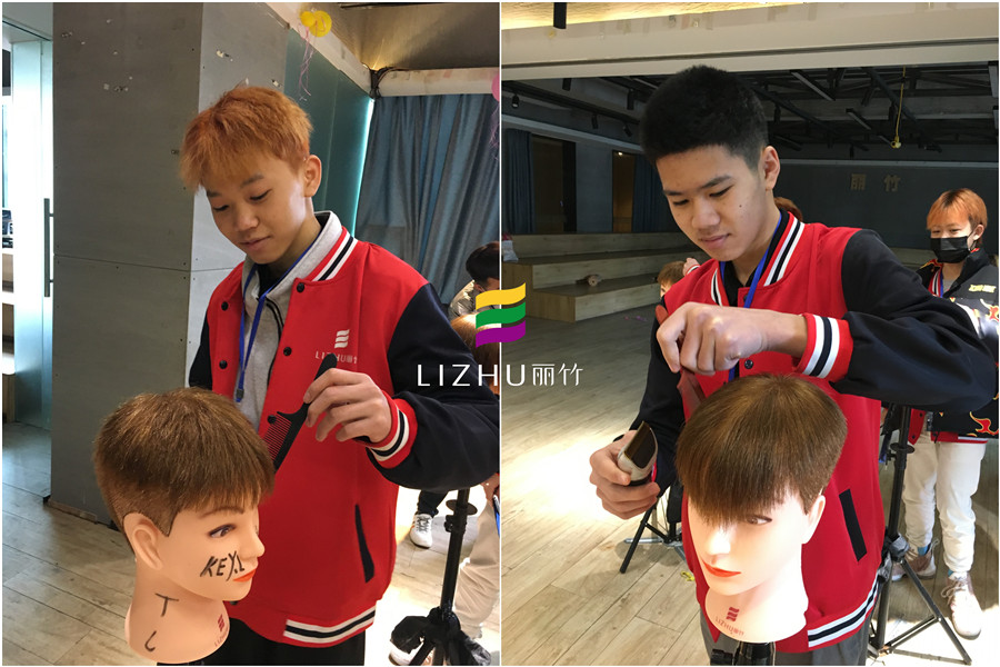 南寧美發(fā)學(xué)校：男士剪發(fā)練習(xí)課堂