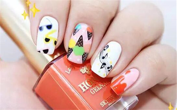 學習冰淇淋美甲教程，和廣西人氣高的美甲學校過夏天