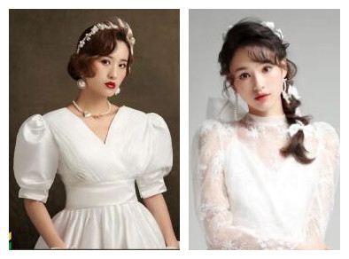 用韓式新娘造型作品，展示廣西化妝學校哪家口碑好