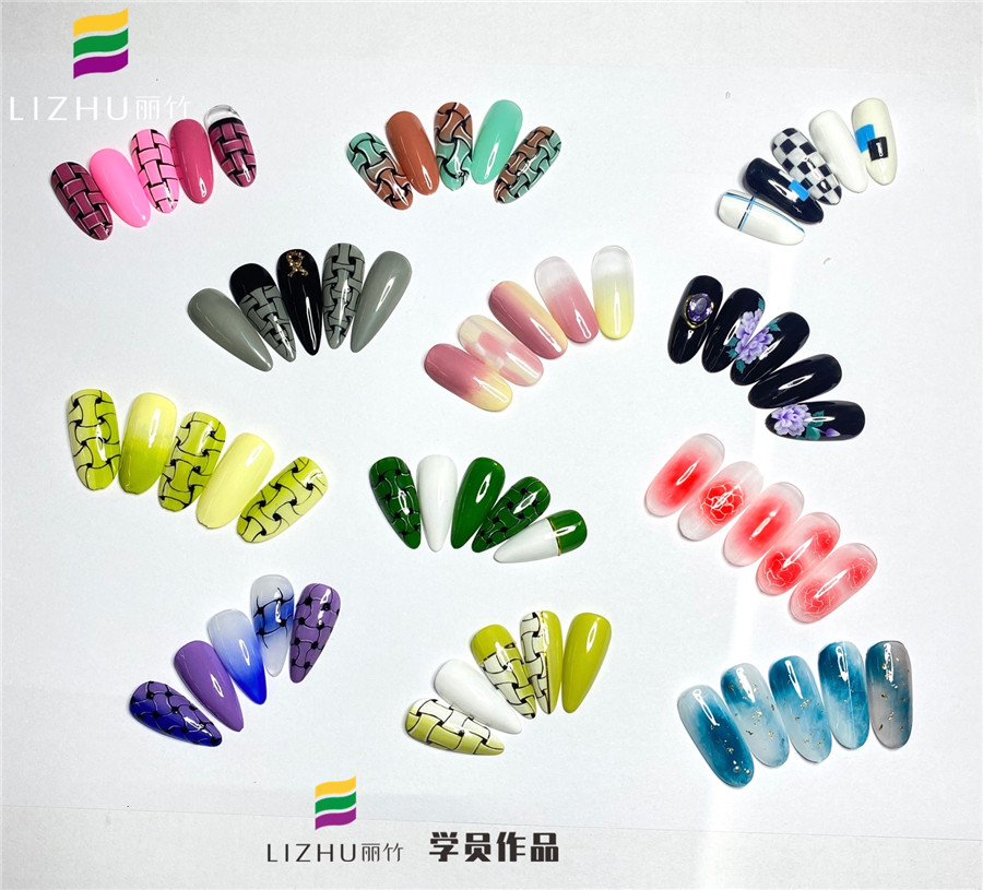 廣西美甲培訓(xùn)班：線條格紋美甲、日式暈染美甲