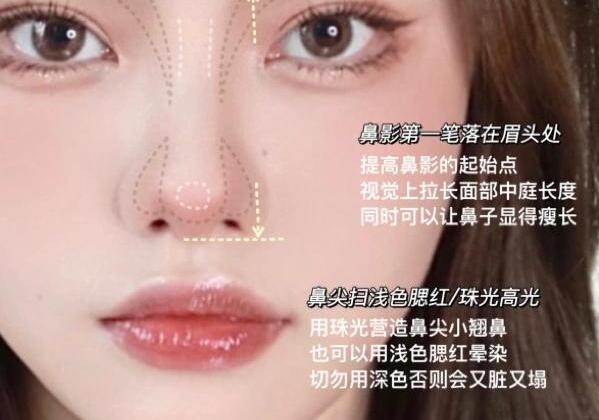 圓臉超自然修容教程，南寧化妝學(xué)校分享