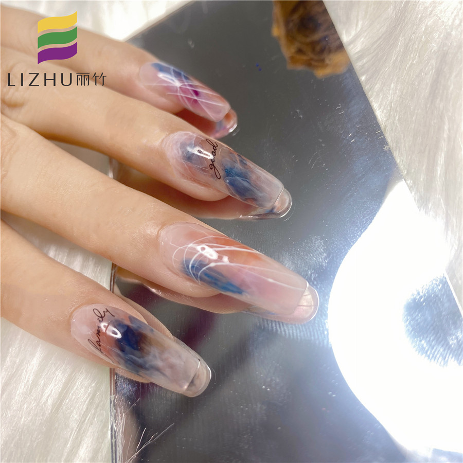 南寧學美甲作品：日式暈染美甲