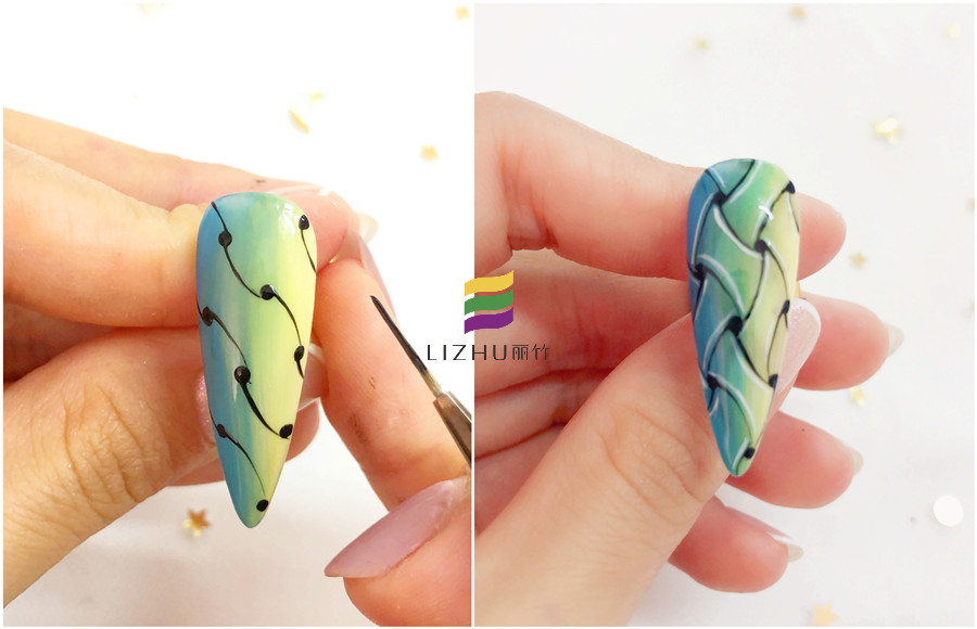 編織美甲的畫(huà)法，廣西美甲職業(yè)培訓(xùn)學(xué)校教你