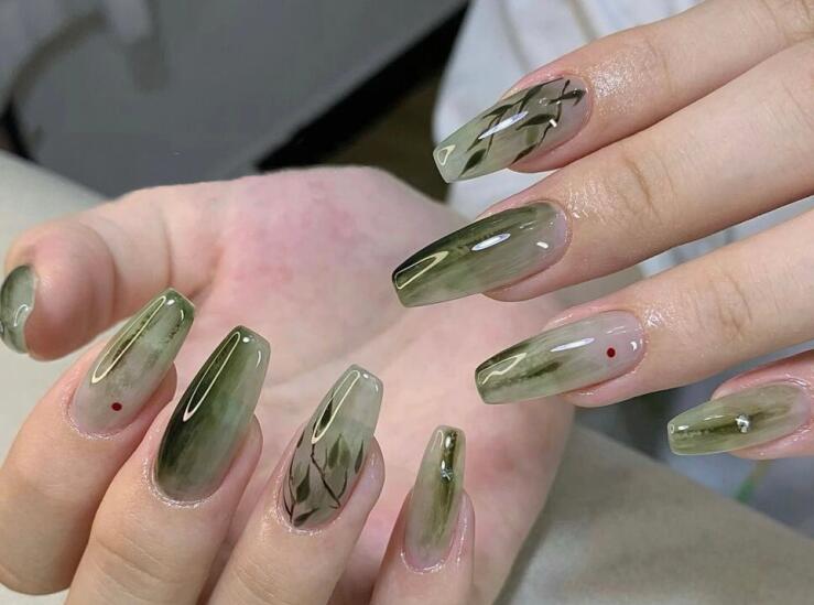 新中式美甲圖片，廣西時(shí)尚美甲學(xué)校帶你領(lǐng)略國(guó)風(fēng)文化