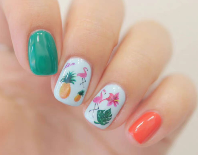 卡通彩繪美甲，南寧美甲教學(xué)網(wǎng)紅款分享