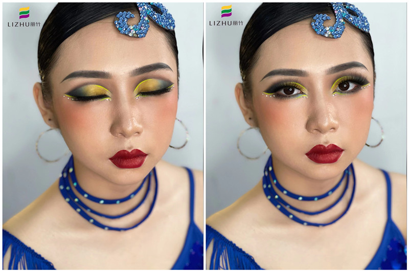 拉丁舞造型，南寧彩妝學校舞臺妝作品