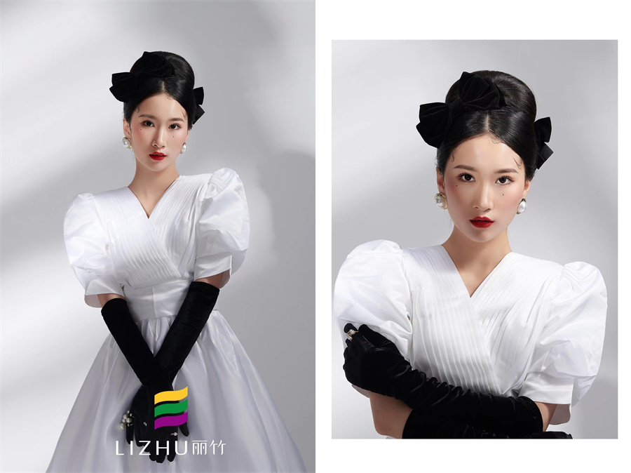 蝴蝶結(jié)化妝造型 ，零基礎(chǔ)化妝新娘造型班作品