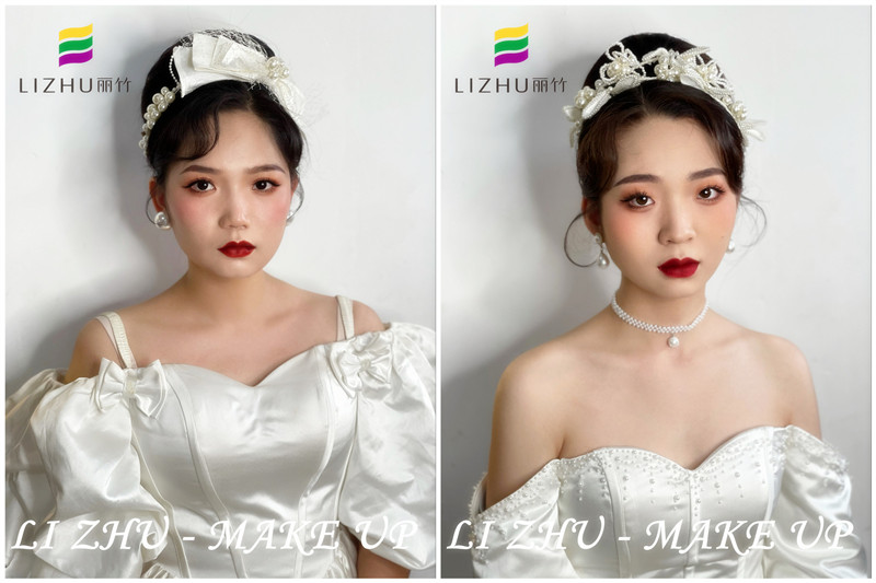 赫本風(fēng)新娘造型 -- 南寧化妝學(xué)校新娘妝作品