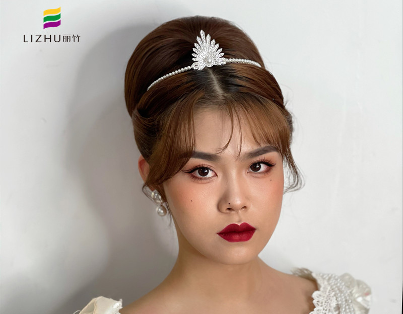 輕復(fù)古新娘造型，南寧新娘妝培訓(xùn)學(xué)校作品