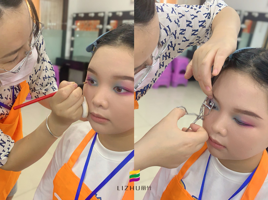 雙色眼影的畫(huà)法，南寧化學(xué)教學(xué)課件分享