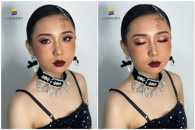 拉丁舞者眼妝的特點(diǎn)，廣西有名的化妝造型學(xué)校課堂實(shí)操