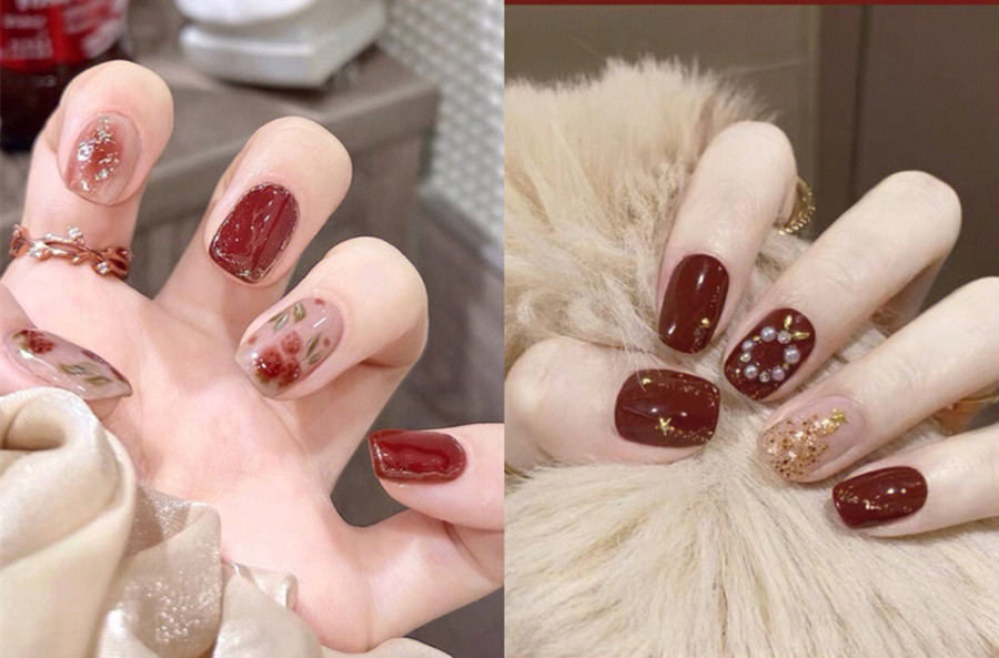 中國紅美甲，南寧美甲學(xué)習(xí)中心分享