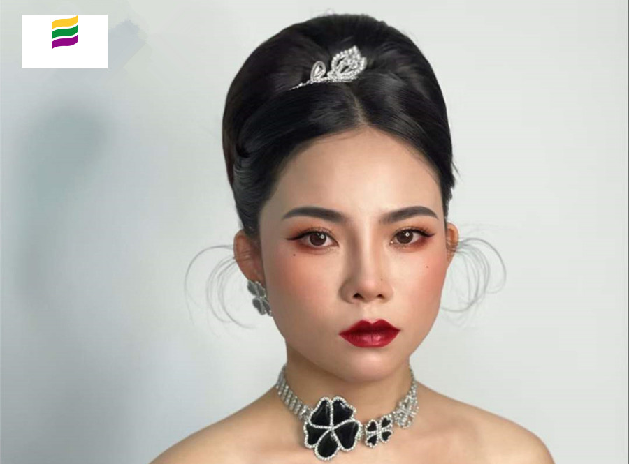 赫本新娘造型，廣西培訓(xùn)化妝寫真
