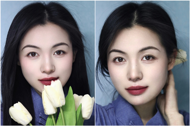 中式眉形教程，廣西化妝基礎(chǔ)班整理分享