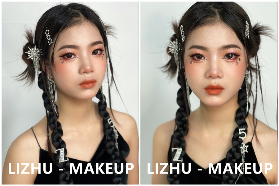 y2k寫真造型，南寧彩妝寫真造型培訓(xùn)班作品