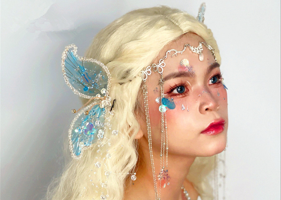 人魚公主造型，南寧化妝創(chuàng)意造型教學(xué)