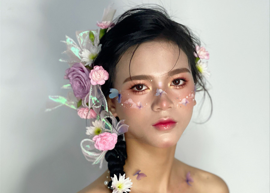 哈尼族造型，廣西影樓彩妝培訓(xùn)作品欣賞