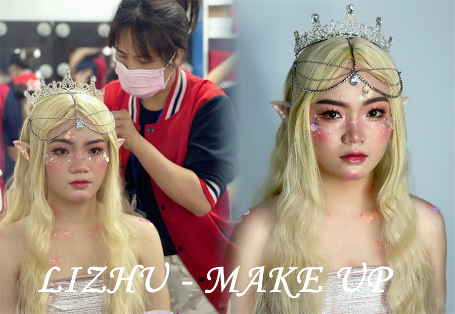 人魚精靈造型，南寧培訓(xùn)化妝寫真作品