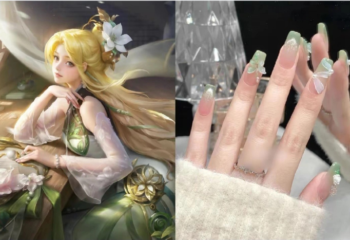 《榮耀》皮膚美甲，廣西美甲造型學校力推