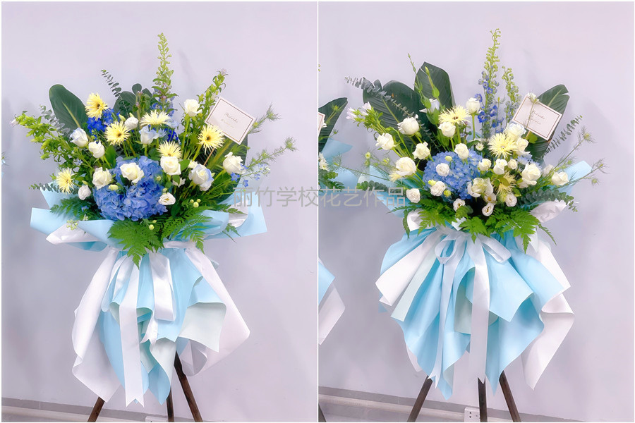韓系開(kāi)業(yè)花籃，廣西花藝職業(yè)技術(shù)學(xué)校作品