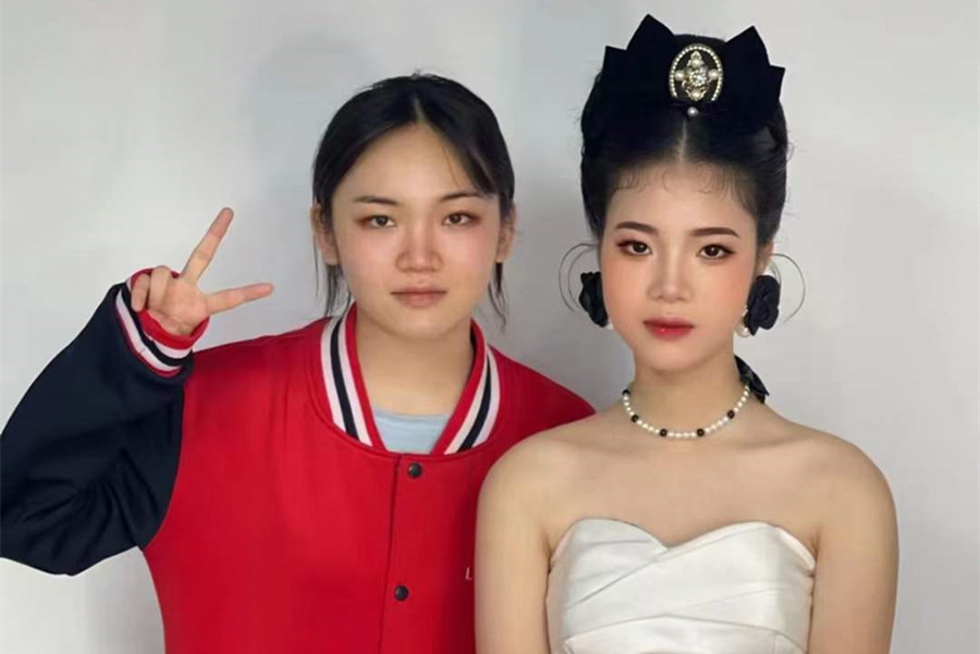 復(fù)古新娘，廣西南寧美妝學(xué)校學(xué)員作品