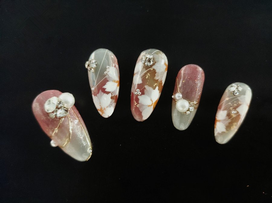 多色暈染花卉款 | 零基礎(chǔ)學(xué)美甲培訓(xùn)