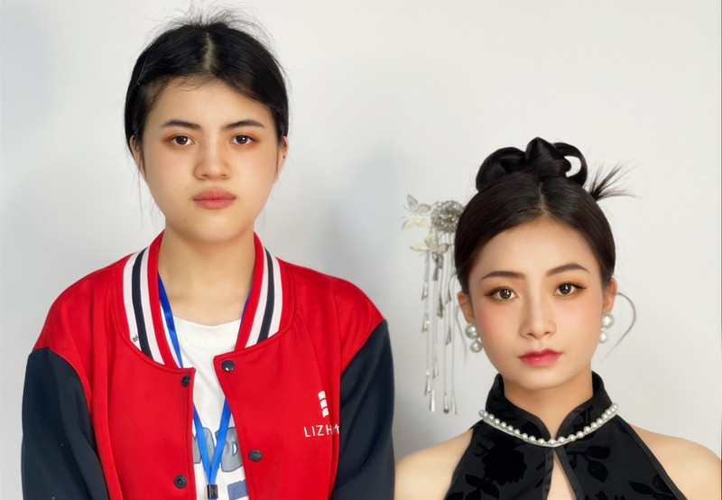 新中式造型，南寧化妝學(xué)校學(xué)員畢業(yè)作品