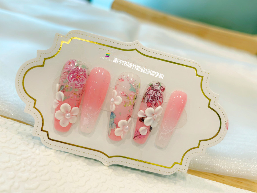 零基礎(chǔ)美甲教學：雕花彩繪款美甲