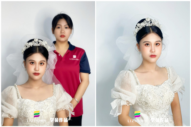 婚禮新娘造型，南寧新娘彩妝作品