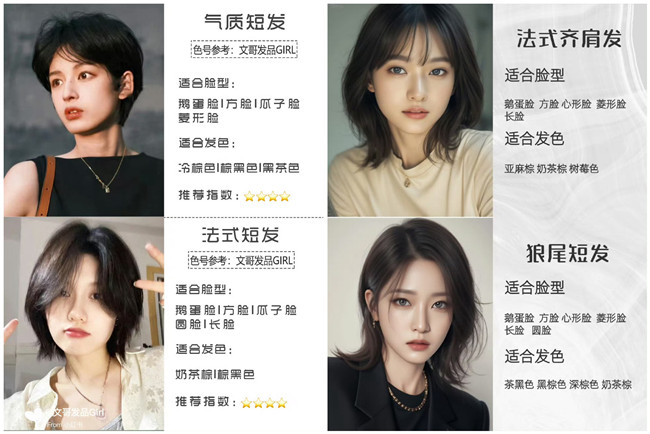 秋冬顯臉小短發(fā)，廣西美發(fā)理發(fā)職業(yè)學校推薦