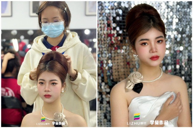 復(fù)古新娘造型，零基礎(chǔ)學(xué)彩妝造型作品 