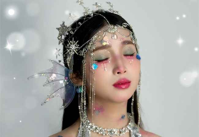 人魚公主造型，?南寧影樓化妝造型作品