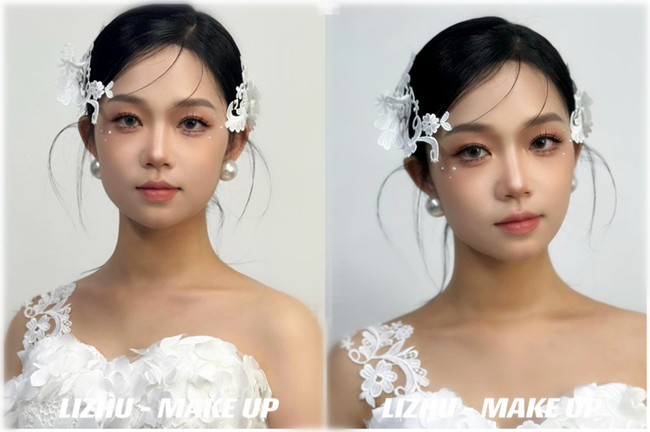 小眾蕾絲新娘， 南寧培訓(xùn)化妝師作品