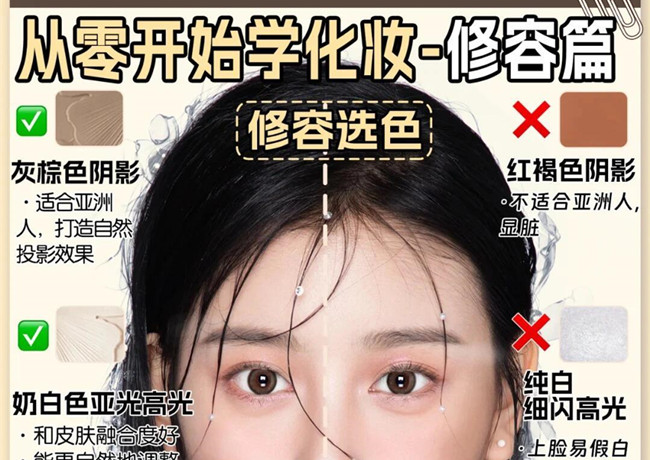從零開始學化妝：修容選色教程