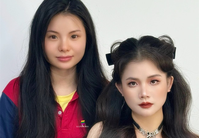 貓系披發(fā)造型，從零開(kāi)始學(xué)彩妝作品