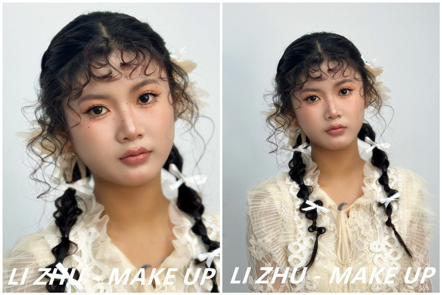 俏皮羊毛卷造型，學(xué)化妝零基礎(chǔ)在南寧