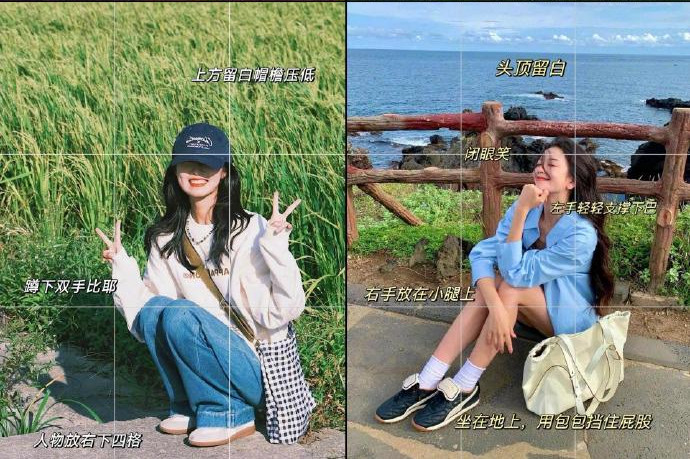 citywalk松弛感拍照姿勢，廣西拍照化妝分享