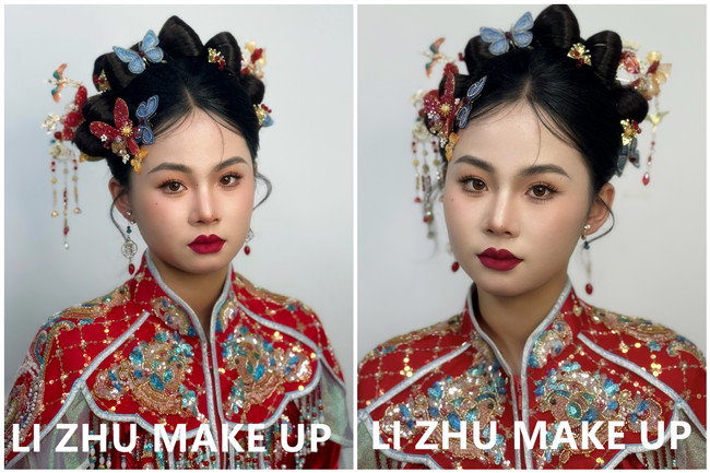 國(guó)風(fēng)秀禾造型，廣西影樓新娘寫真作品