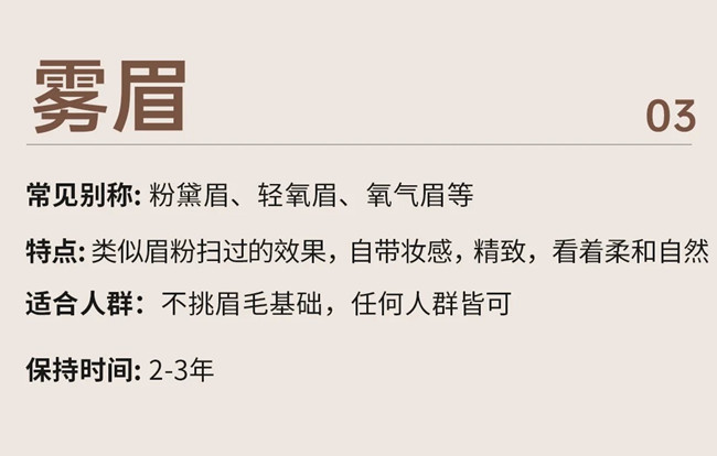 學紋眉零基礎：野生眉和霧眉的受眾人群
