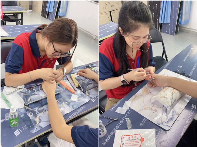 南寧美甲基礎(chǔ)班美甲修手考核，全員通過