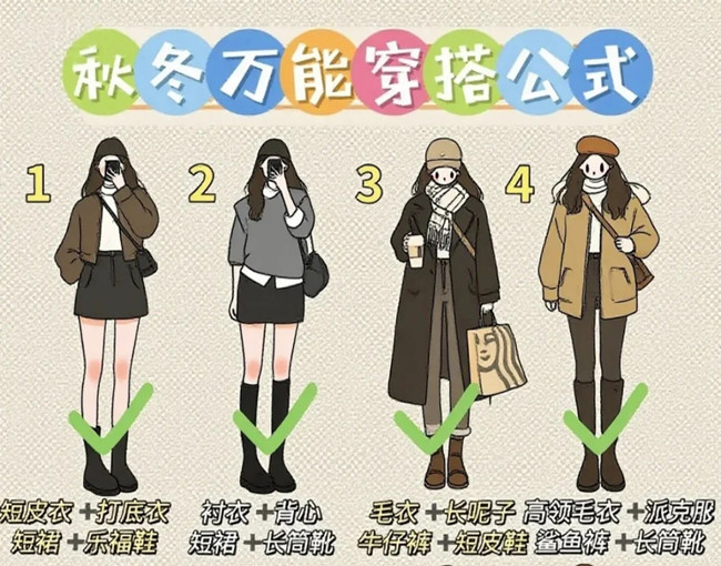 秋冬通用穿搭技巧，廣西化妝形象設(shè)計學(xué)校分享