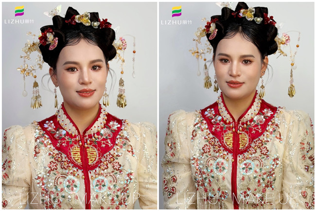 秀禾新娘，南寧影樓化妝寫真課堂作品