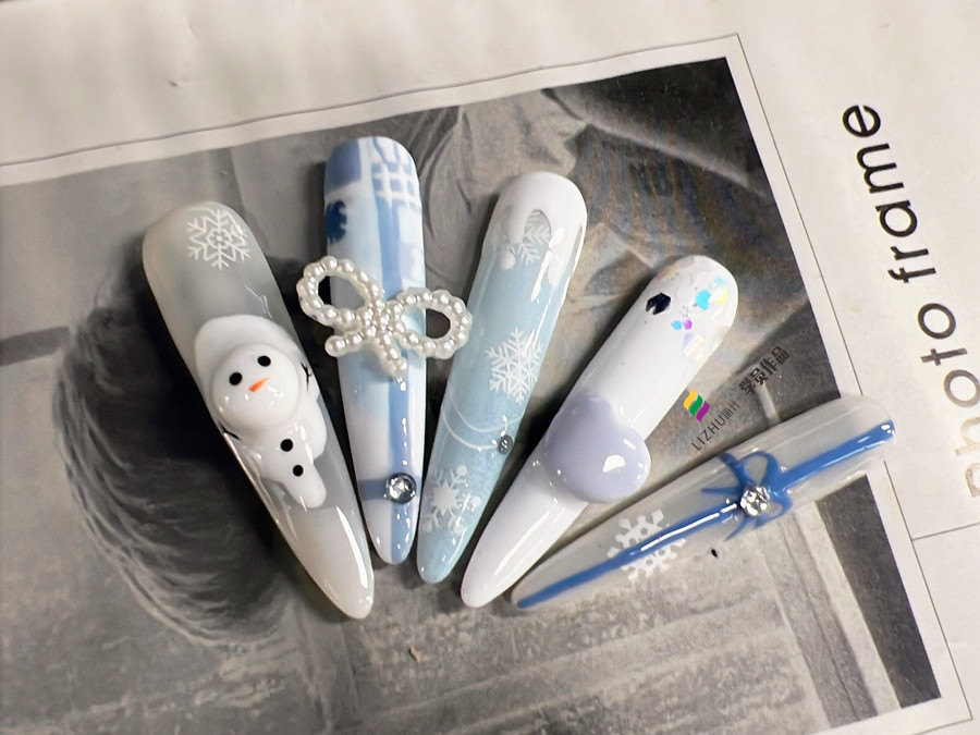 0基礎學美甲課堂作品技法解析