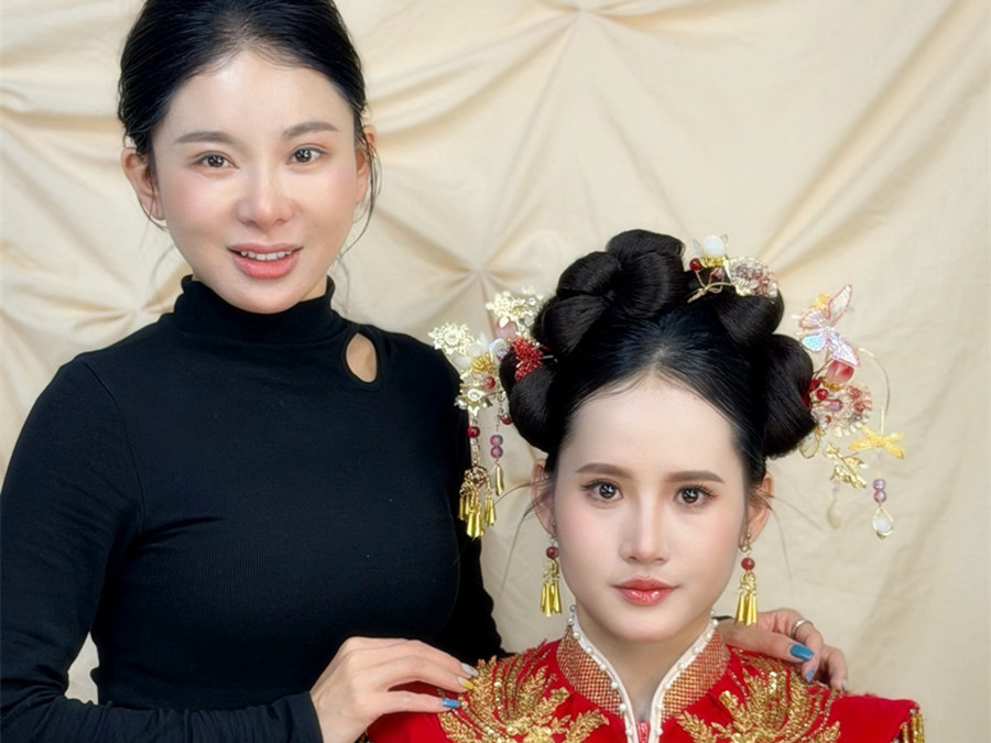 婚禮秀禾造型，南寧彩妝學(xué)校前十學(xué)員作品